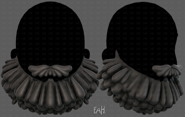 Beard V58 3D Model .c4d .max .obj .3ds .fbx .stl .blend 