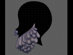 Beard V58 3D Model