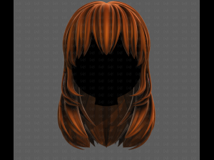 3D Hair style for girl V118 3D-Modell
