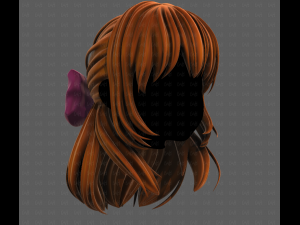3D Hair style for girl V118 3D-Modell