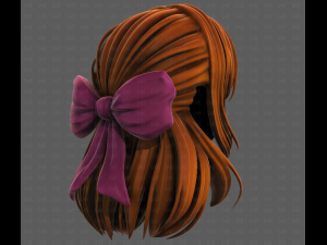 3D Hair style for girl V118 3D-Modell