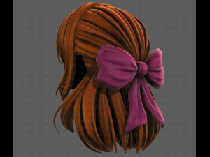 3D Hair style for girl V118 3D-Modell