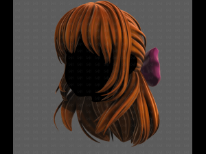 3D Hair style for girl V118 3D-Modell