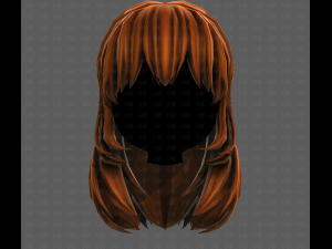 3D Hair style for girl V118 3D-Modell