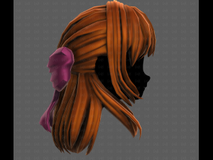 3D Hair style for girl V118 3D-Modell