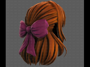 3D Hair style for girl V118 3D-Modell