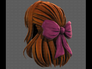 3D Hair style for girl V118 3D-Modell