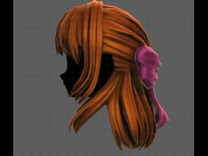 3D Hair style for girl V118 3D-Modell