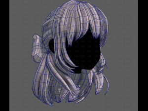 3D Hair style for girl V118 3D-Modell