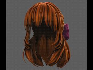 3D Hair style for girl V118 3D-Modell