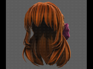 3D Hair style for girl V118 3D-Modell