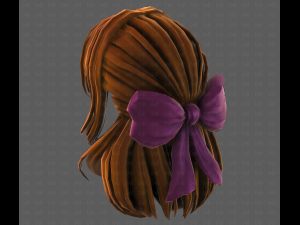 3D Hair style for girl V118 3D-Modell