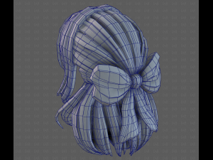 3D Hair style for girl V118 3D-Modell