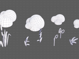 Trees Cartoon V51 3D Model