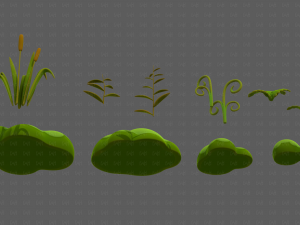 Trees Cartoon V51 3D Model