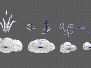 Trees Cartoon V51 3D Model