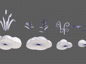 Trees Cartoon V51 3D Model
