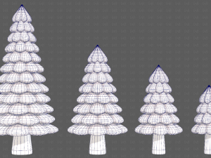 Trees Cartoon V52 3D Model