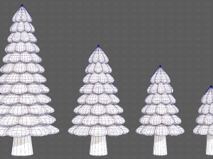 Trees Cartoon V52 3D Model