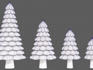 Trees Cartoon V52 3D Model