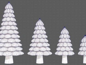 树木卡通V52 3D 模型