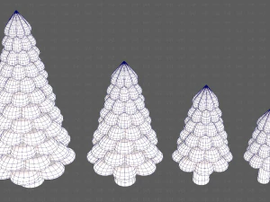 树木卡通V52 3D 模型