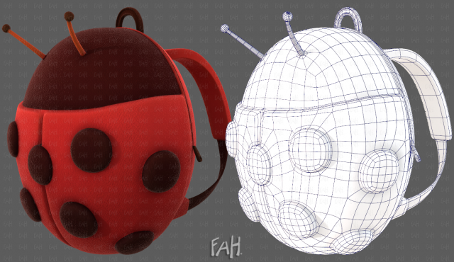 Bag V18 3D 모델 .c4d .max .obj .3ds .fbx .stl .blend 