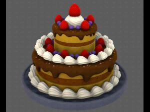 Dessert V02 3D Model