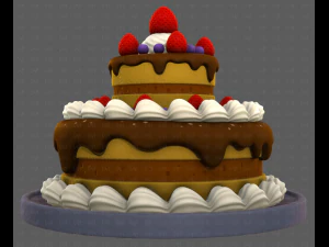 Dessert V02 3D Model