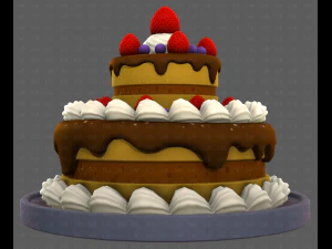 Dessert V02 3D Model