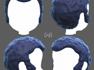 Base Hair for Boy V59 3D Model