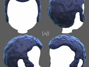 Cabelo Base para Menino V59 Modelo 3D