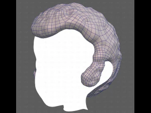 Base Hair for Boy V59 3D Model