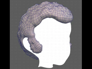 Base Hair for Boy V59 3D Model