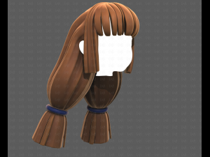 Base Hair for girl V59 Modelo 3D