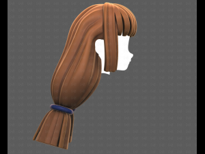 Base Hair for girl V59 Modelo 3D