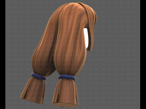 Base Hair for girl V59 Modelo 3D