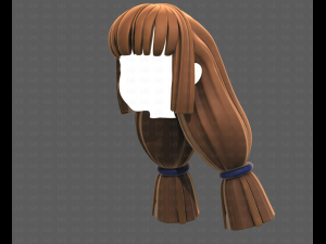 Base Hair for girl V59 Modelo 3D