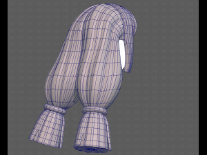 Base Hair for girl V59 Modelo 3D
