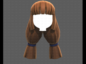 Base Hair for girl V59 Modelo 3D