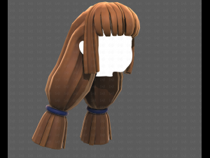 Base Hair for girl V59 Modelo 3D