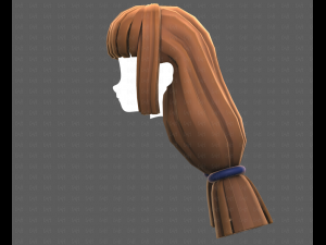 Base Hair for girl V59 Modelo 3D
