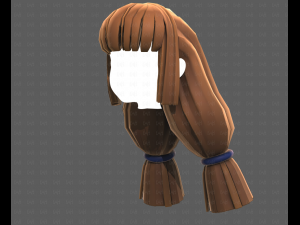 Base Hair for girl V59 Modelo 3D