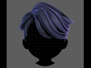 3D Hair style for boy V119 Modelo 3D
