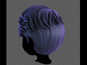 3D Hair style for boy V119 Modelo 3D