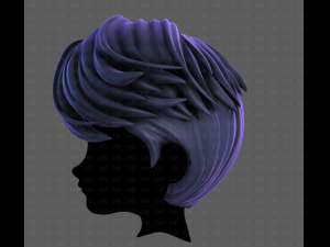 3D Hair style for boy V119 Modelo 3D