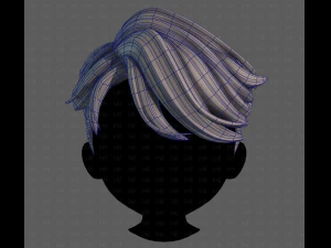 3D Hair style for boy V119 3D Model