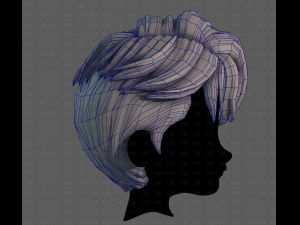 3D Hair style for boy V119 Modelo 3D