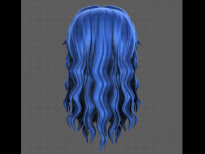 3D Hair style for girl V119 3D Model