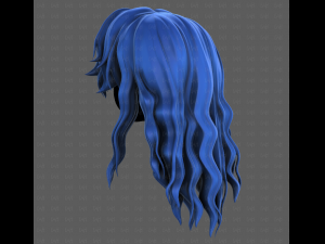 3D Hair style for girl V119 3D Model